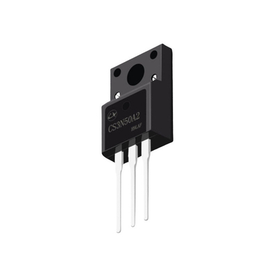 3A 500V 2.85Ω N Kanal MOSFET TO-220F Istikrarlı Transistor