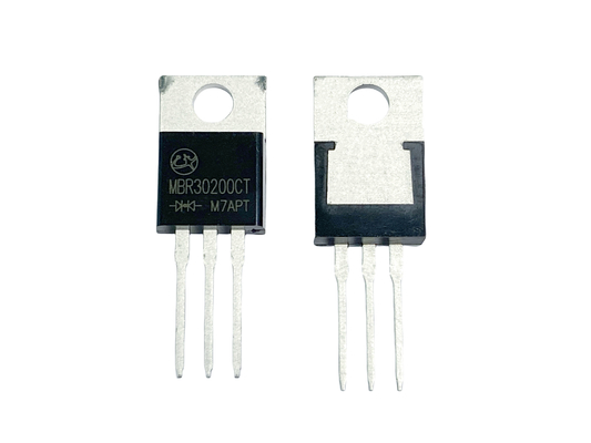 30A200V MBR30200CT, TO-220AB'ye daha az duyarlı olan Schottky Bariyer Diyotları