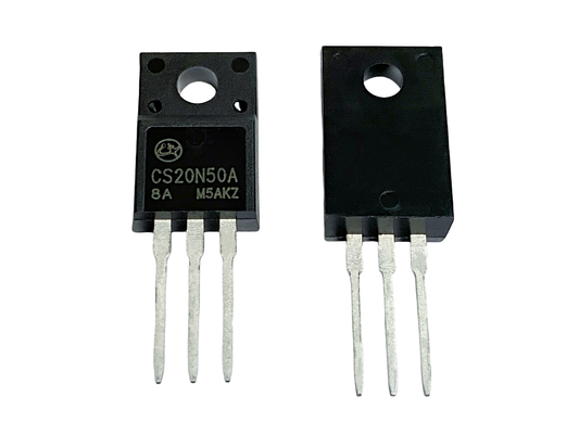 20A500V Yüksek Voltajlı MOSFET N Tipi CS20N50A8 TO-220F Güç kaynağı için
