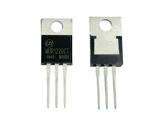 12A200V ısı istikrarı Yüksek Güçlü Ekipmanlar için Ultra Hızlı Geri Kazanma Diyotları MUR1220CT