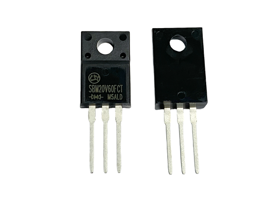 20V600A LED Işıklandırma için Yüksek Akım Düşük VF Schottky Diyotları SBM20V60FCT TO-220F